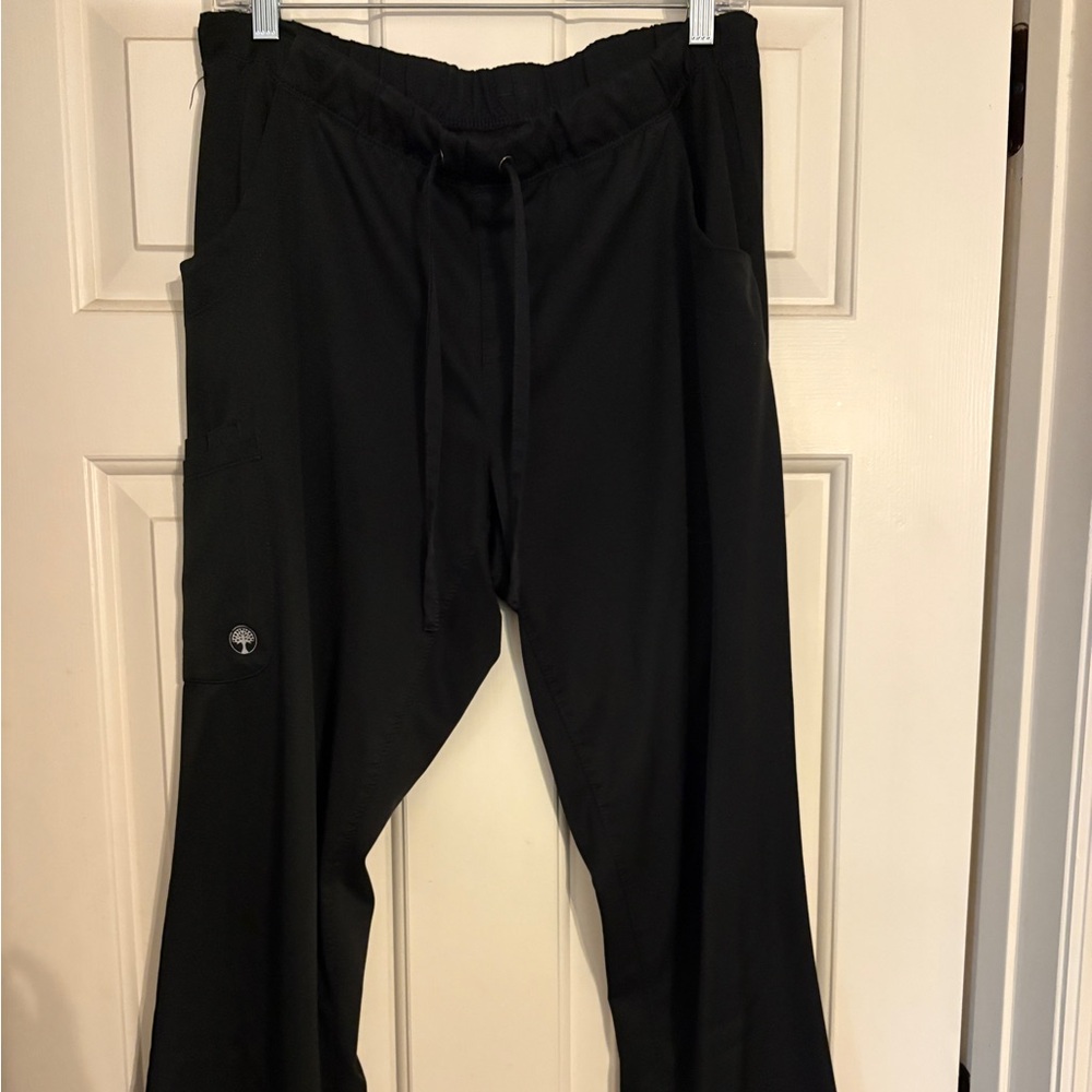 Healing Hands Black Straight Leg Pants